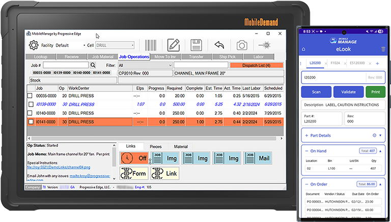 MobileManage™ brings mobile accessibility to your ERP